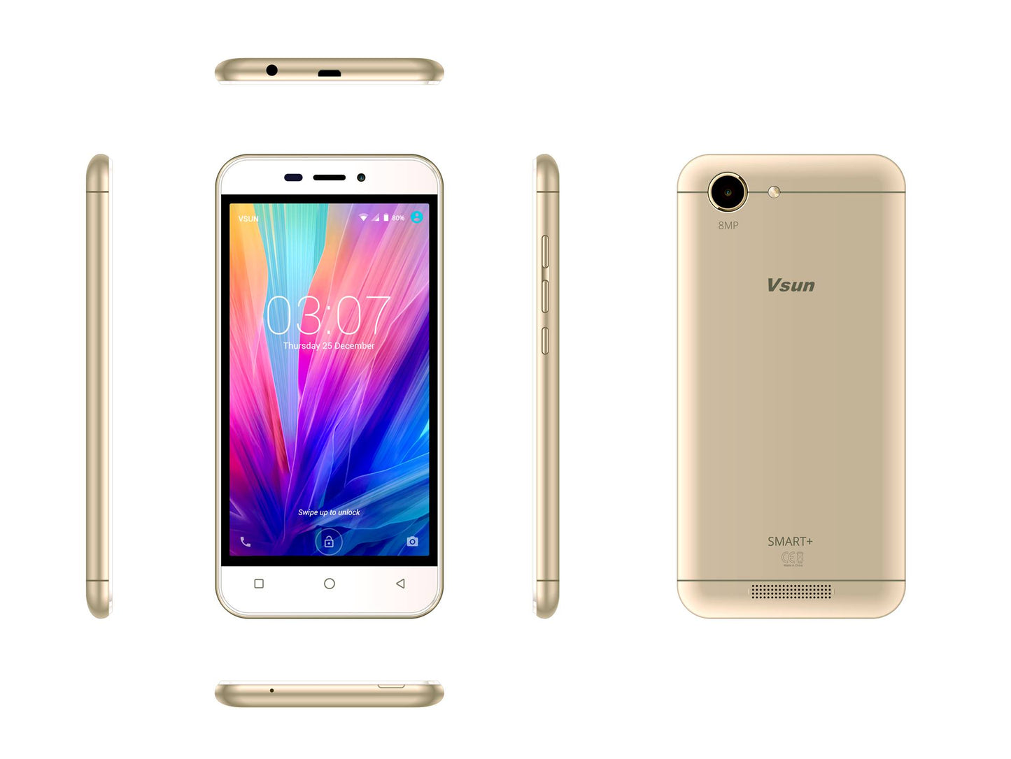 Vsun Smart Dual Sim - 8GB, 3G, Wifi, Gold