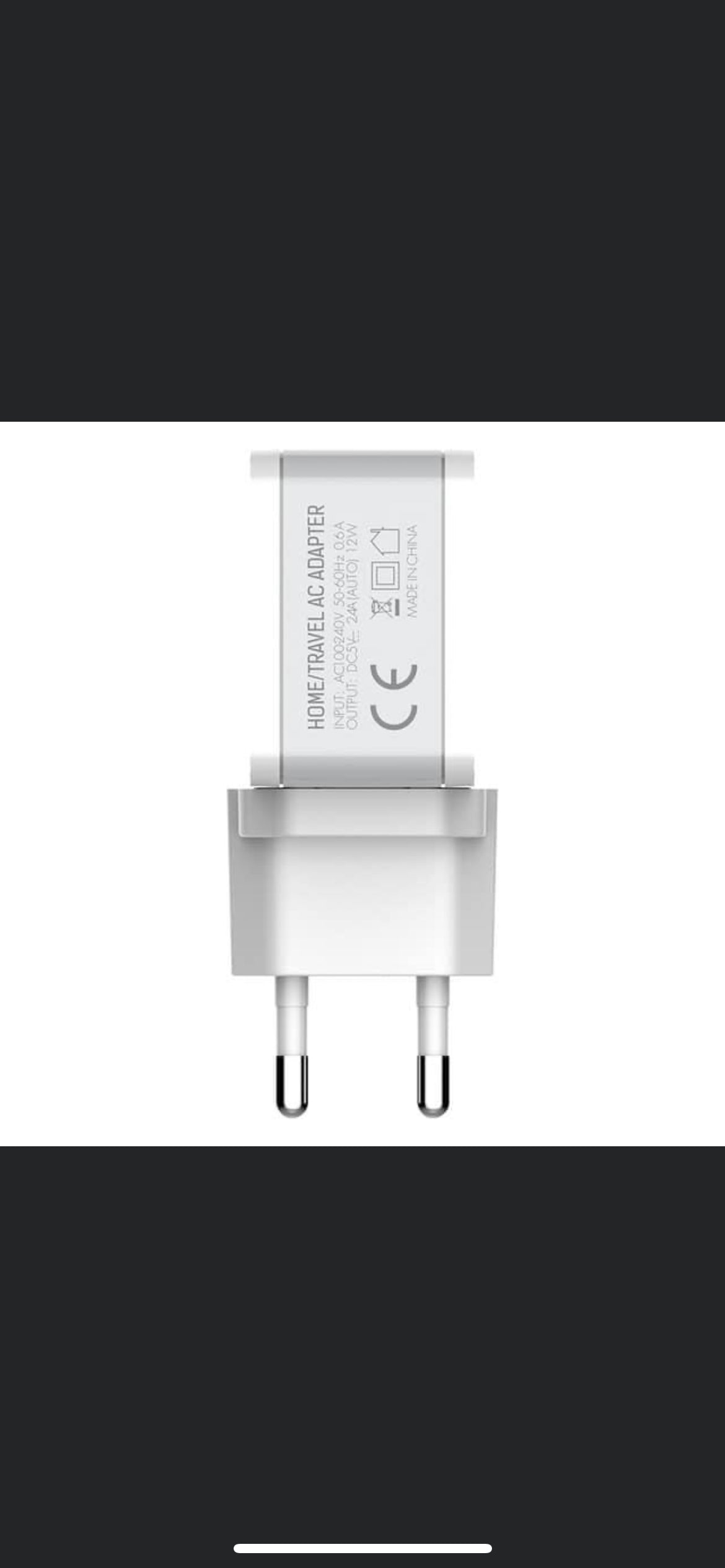 2 USB plug with Uk and US pins comes with micro charger