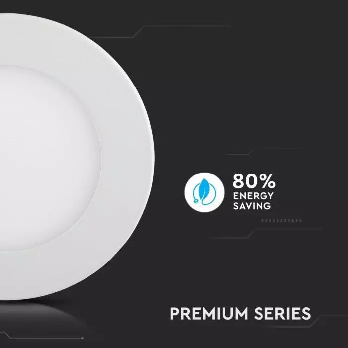6W Circular LED Panel 120mm Diameter, Warm, Natural & Cool White LED