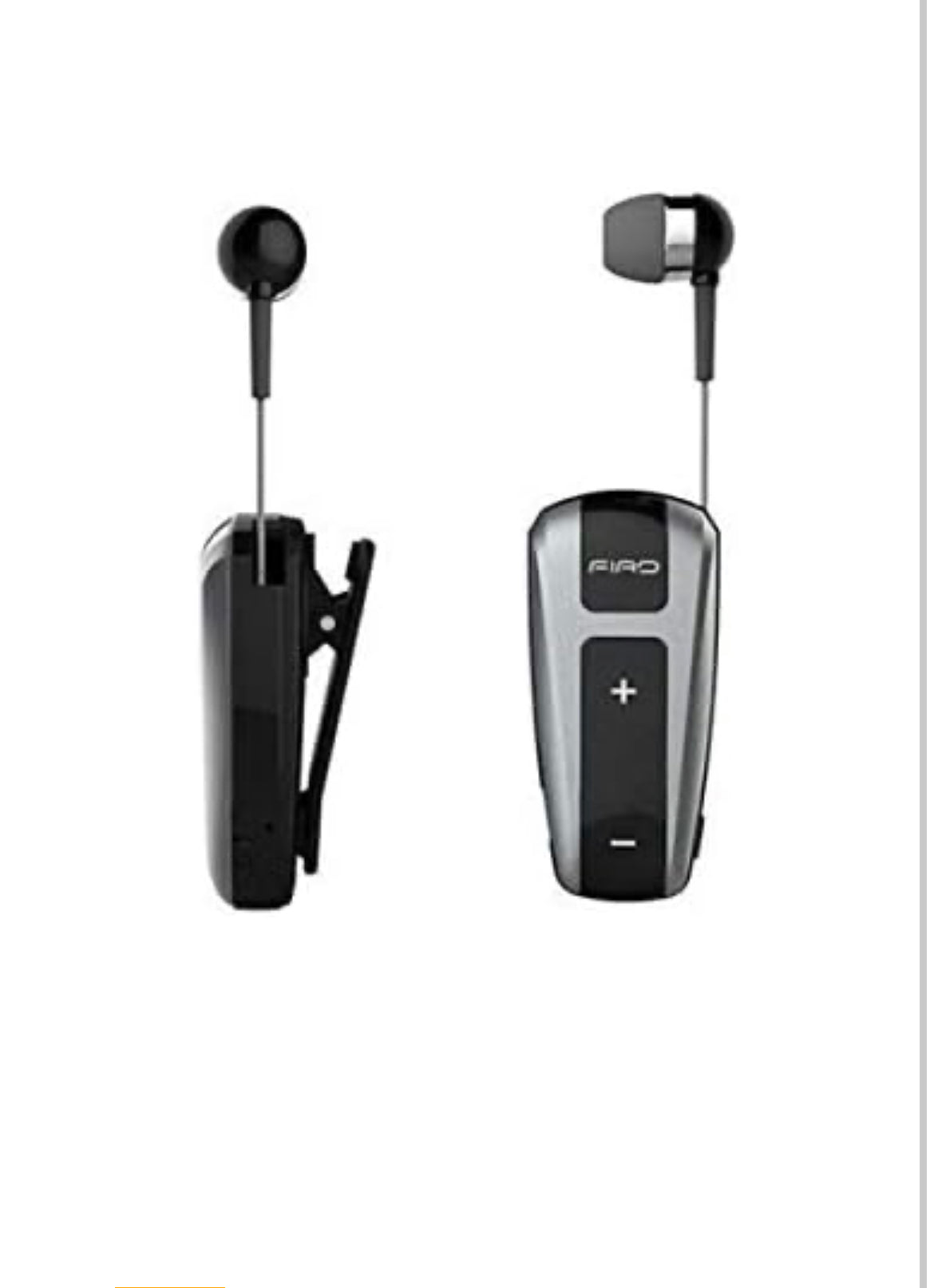 Wireless Earphones with roller clip