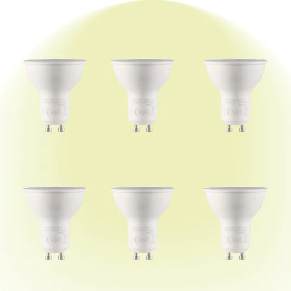 Lepus LED Spot Bulb PAR16 GU10 7W - 4000K Cool White / Pack of 6