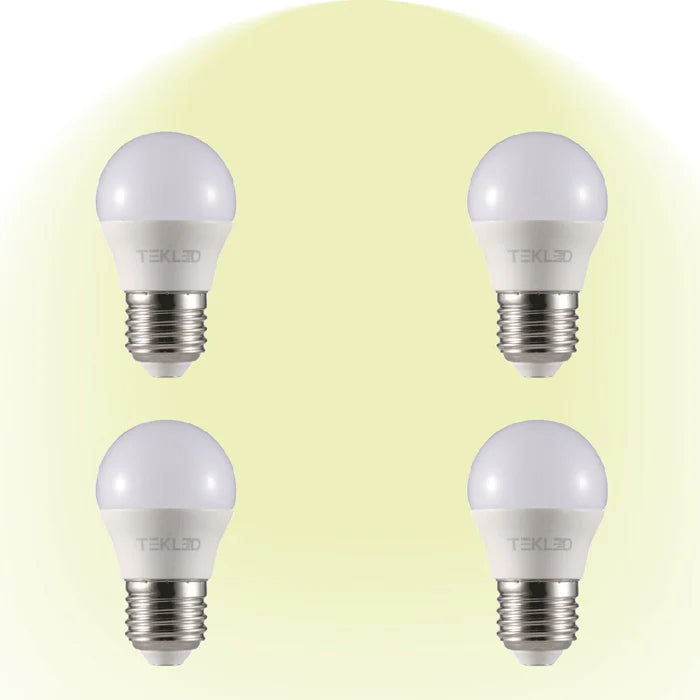 Ursa LED Golf Ball Bulb G45 Dimmable E27 Edison Screw 5W - 4000K Cool White / Pack of 4.