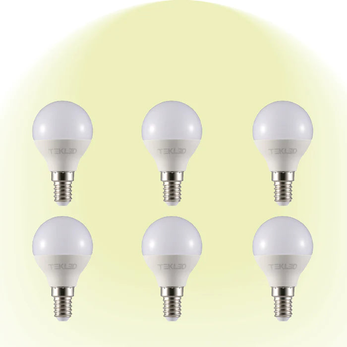 Canes LED Golf Ball Bulb P45 E14 Small Edison Screw 6W - 4000K Cool White / Pack of 6