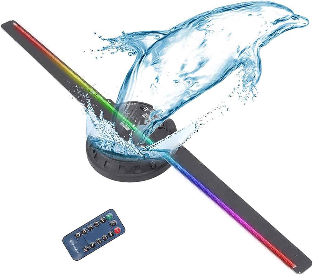 3D LED WiFi Holographic Projector Display Fan