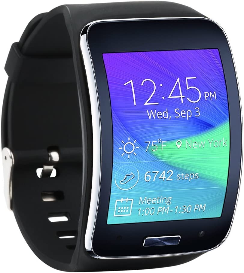 Samsung Galaxy Gear S SM-R750 Curved Super AMOLED Smart Watch - Black