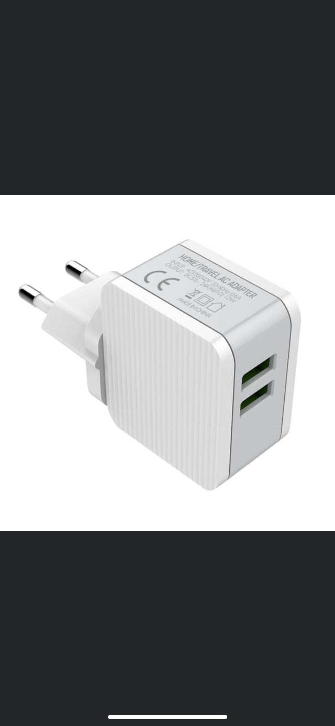 2 USB plug with Uk and US pins comes with micro charger