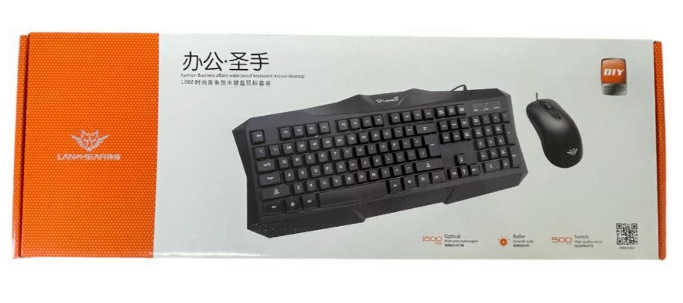 Waterproof keyboard and mouse desktop