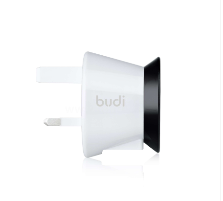 Budi USB home charger, UK plug.