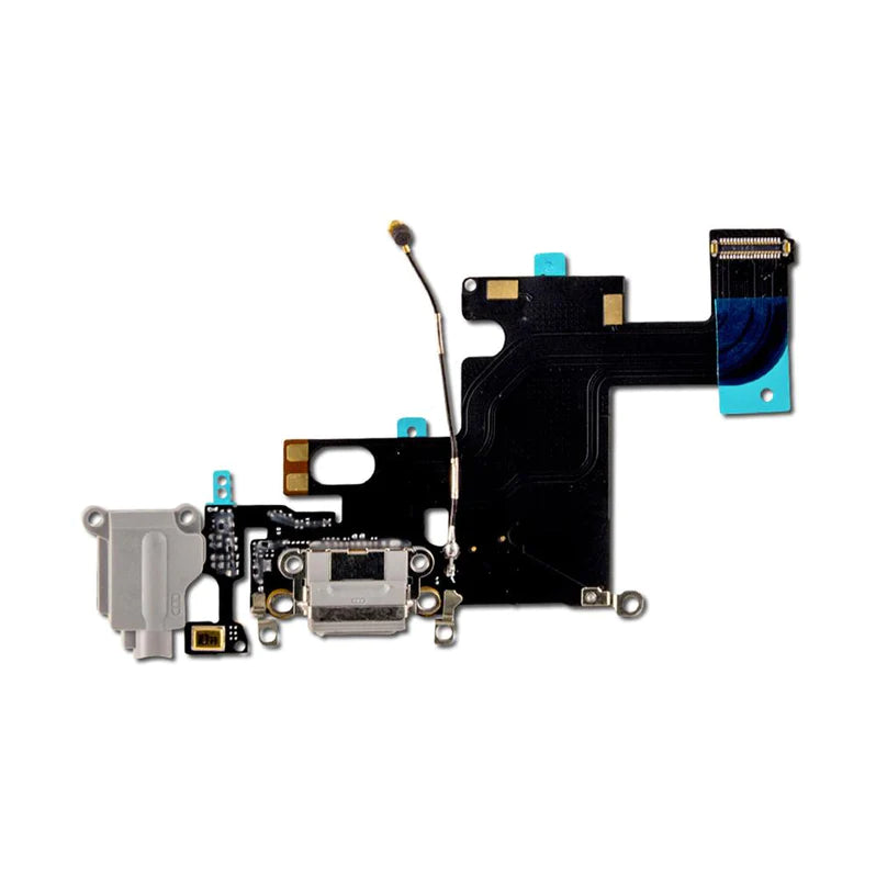 For Apple iPhone 6 Replacement Charging Port, Headphone Jack & Microphone Flex - Black by OEM