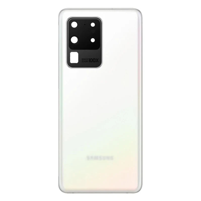 For Samsung Galaxy S20 Ultra Replacement Rear Battery Cover Inc Camera Lens Frame with Adhesive