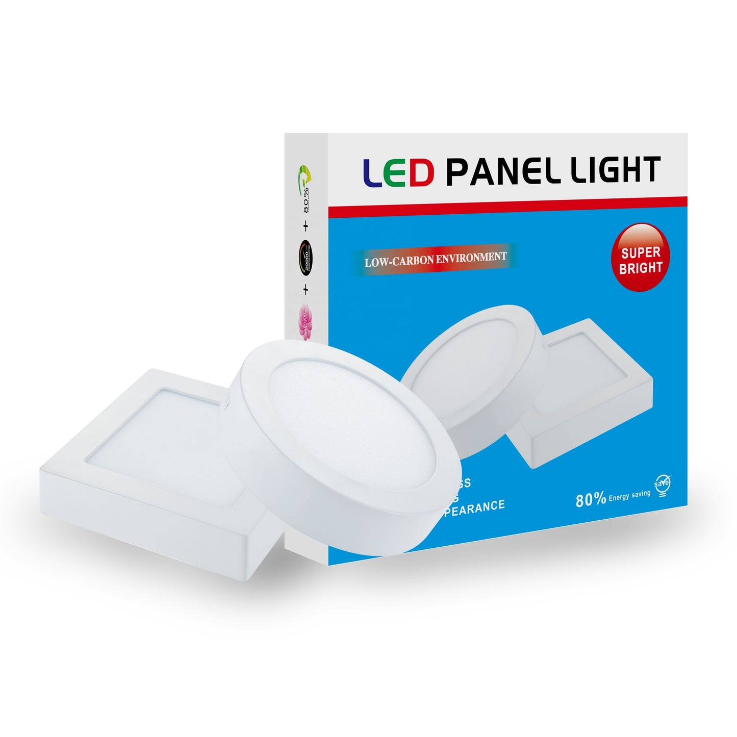 New Square/round ceiling lights super bright led lights 6W 12W 18W 24W ceiling surface mounted panel light /led panel light