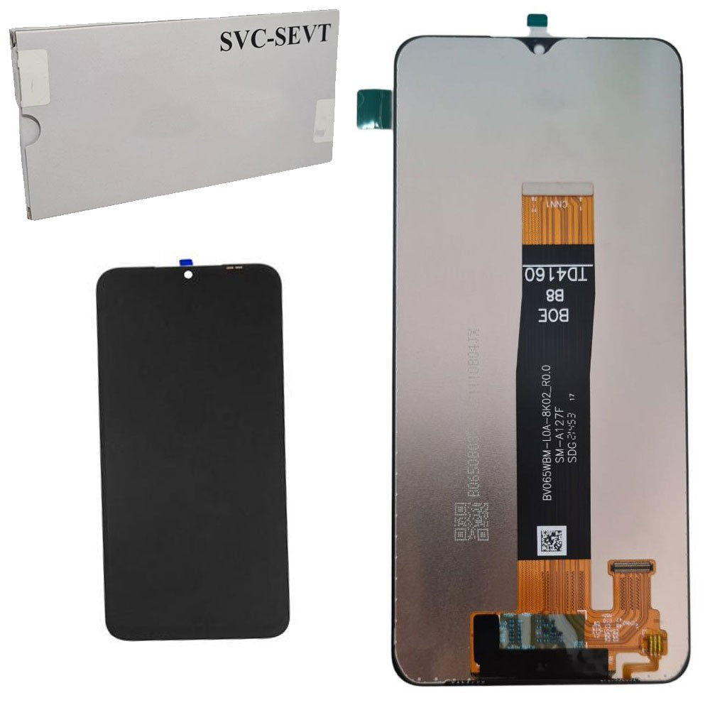 Samsung Galaxy A12 A125 Service Pack Black No frame Touch Screen Display