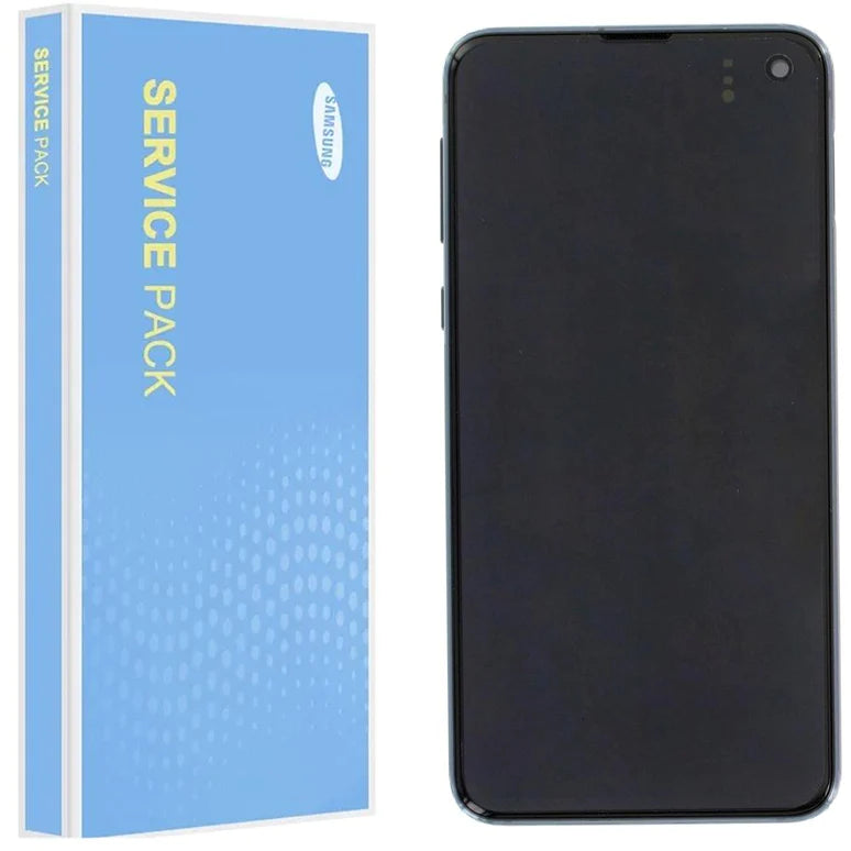 Samsung Galaxy S10e G970 Service Pack Prism Black Full Frame Touch Screen Display GH82-18852A / GH82-18836A