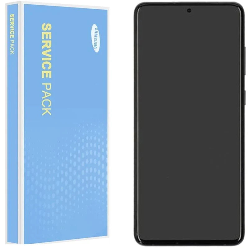 Samsung Galaxy S20 Plus G985 Service Pack Full Frame Touch Screen Display (Cosmic Black)