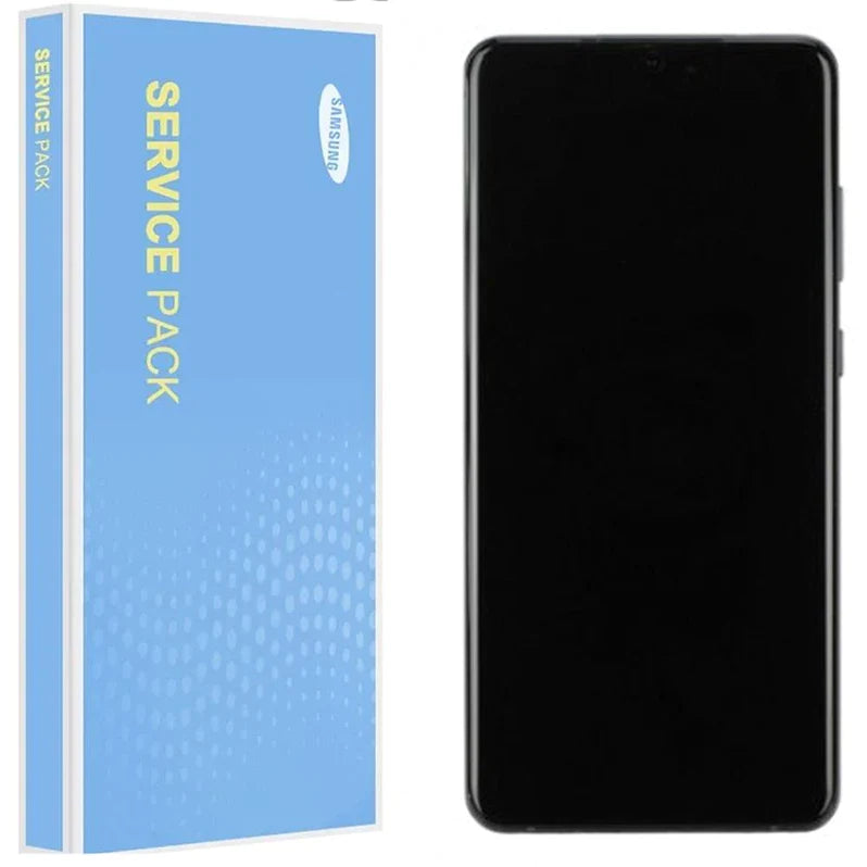 Samsung Galaxy S20 Ultra 5G G988F Service Pack Full Frame Touch Screen Display (Cosmic Grey)
