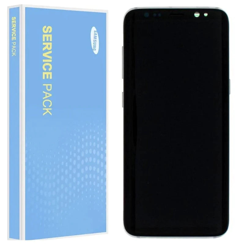 Samsung Galaxy S8 G950F Service Pack Cosmic Midnight Black Full Frame Touch Screen Display GH97-20457A/ GH97-20473A