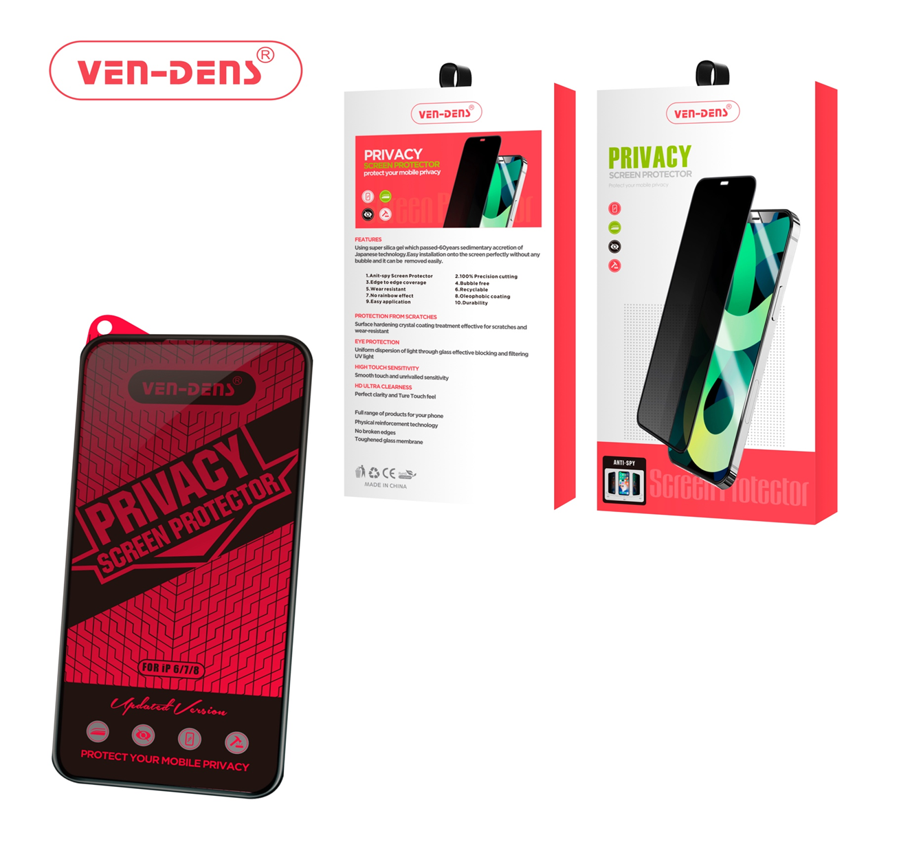 iPhone 14 Pro Max 6.7 ” Privacy Tempered Glass