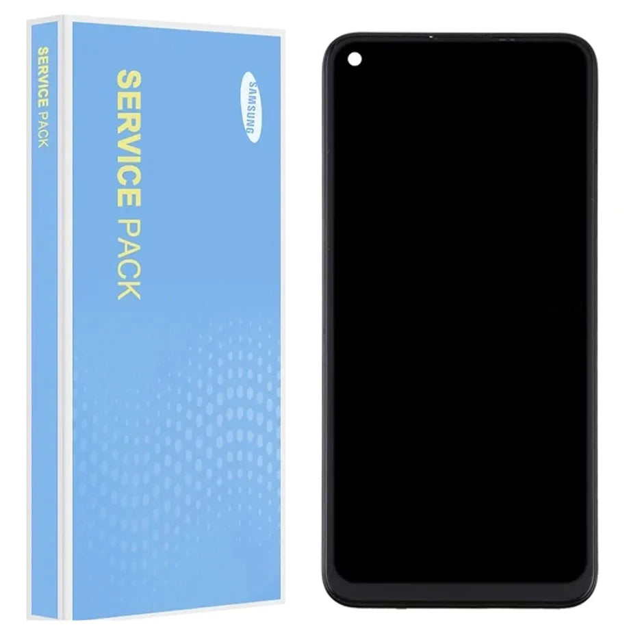 Samsung Galaxy A11 A115F Service Pack Black Full Frame Touch Screen Display