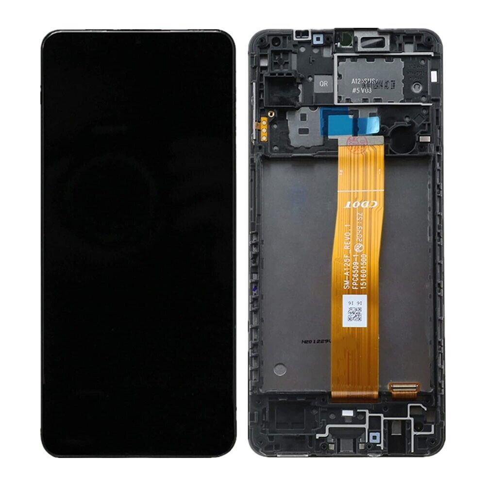 For Samsung A12 Replacement In-Cell LCD Screen With Frame