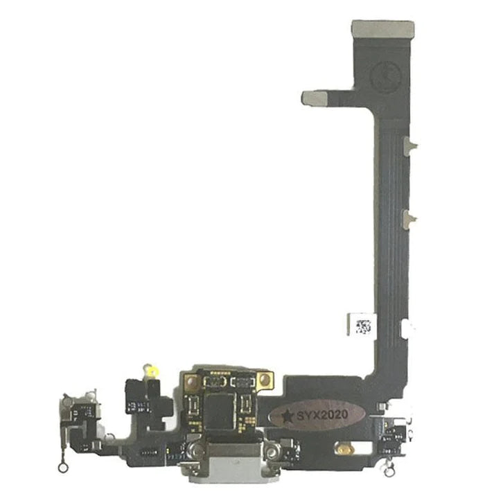 iPhone 11 Pro Replacement Charging Port Flex With Main Microphone (White)