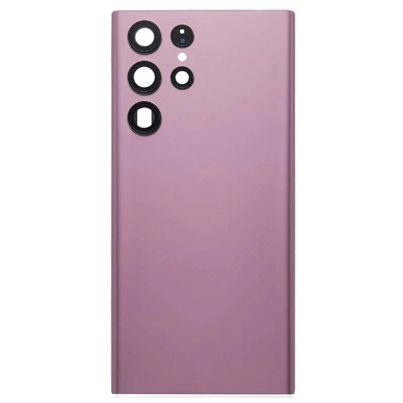 Samsung Galaxy S22 Ultra Replacement Battery Cover With Lens (Burgundy)