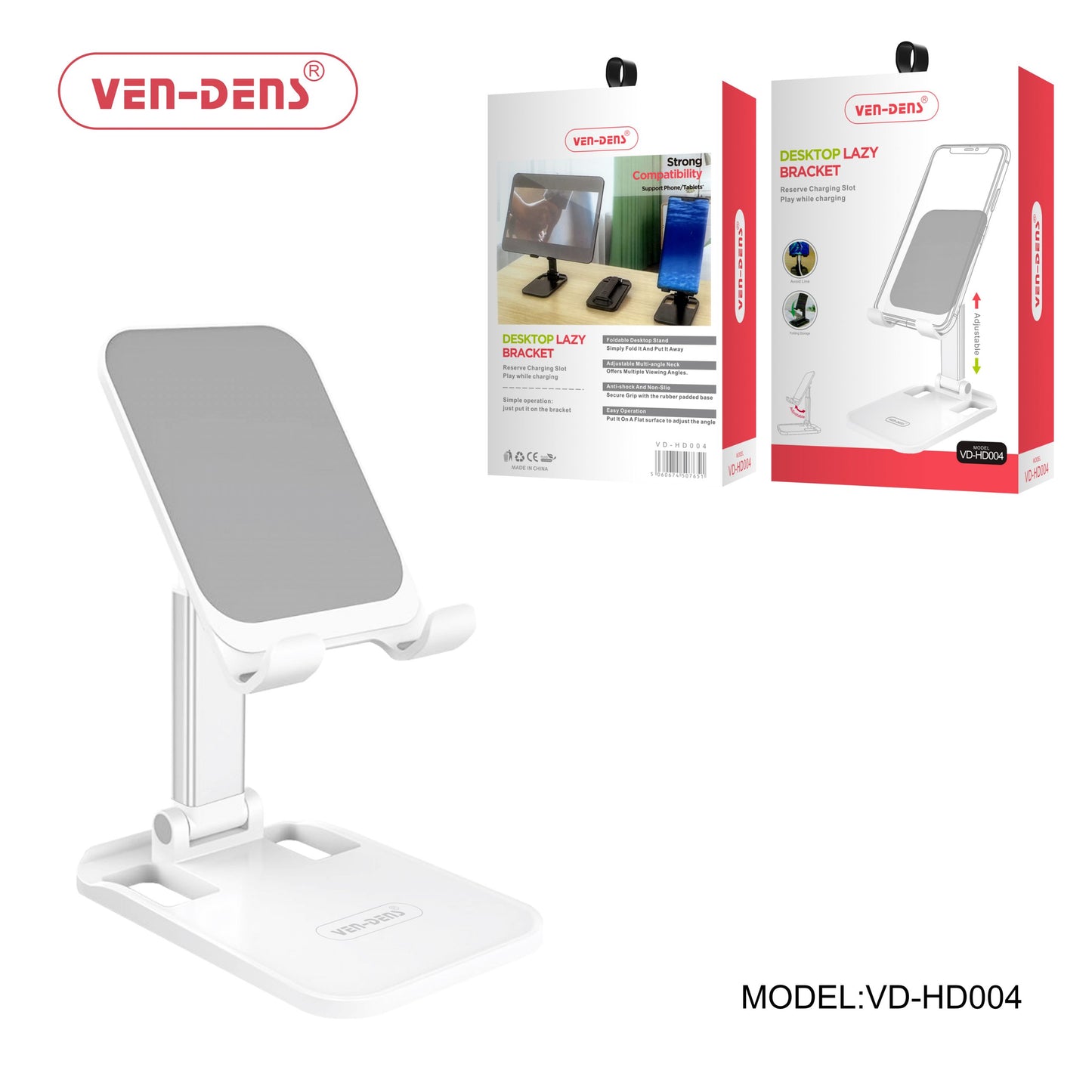 Lightbox Desktop Lazy Bracket Tablet and Phone Holder