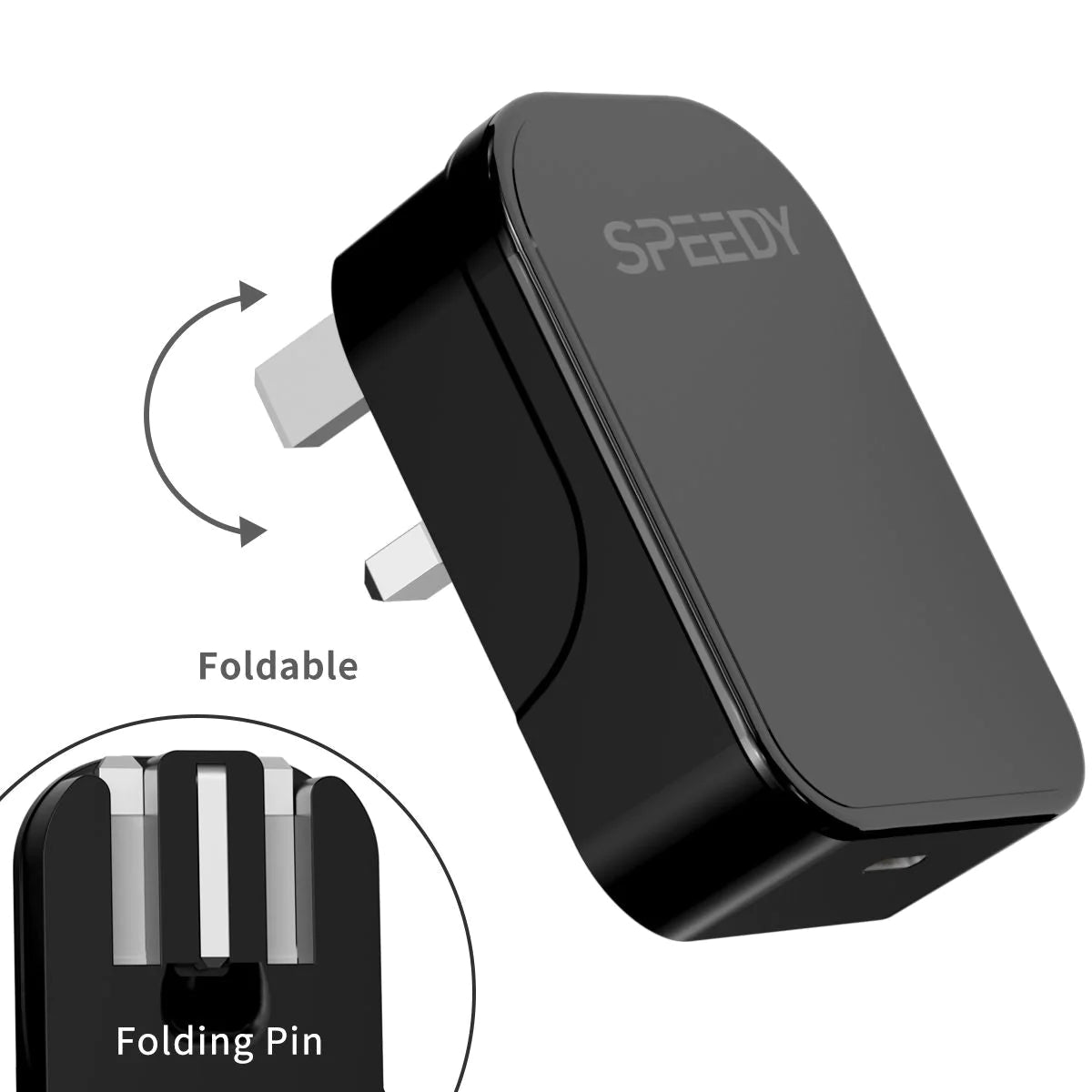 Speedy 20W PD Foldable USB-C Charger