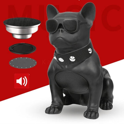 Large Bulldog Speaker Wireless Bluetooth Speaker Stereo Sound Box M10 Black