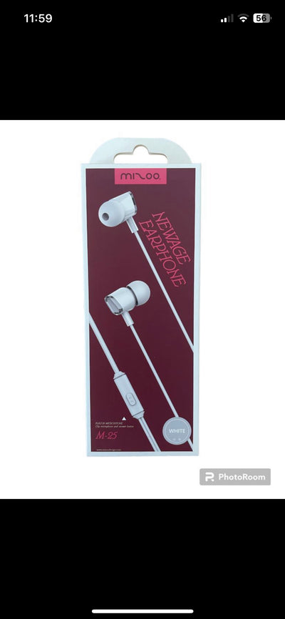 Mizoo new age earphones with clip microphone and answer button