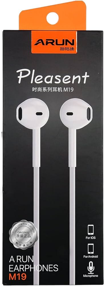 Arun M19 Pleasant Earphone For Android And Ios With Microphone - White