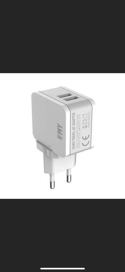 2 USB plug with Uk and US pins comes with micro charger