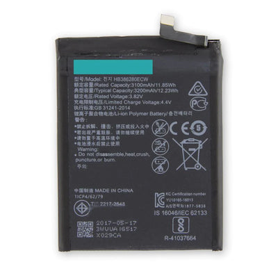 For Huawei P20, Honor 10 Replacement Battery 3400mAh HB396285ECW