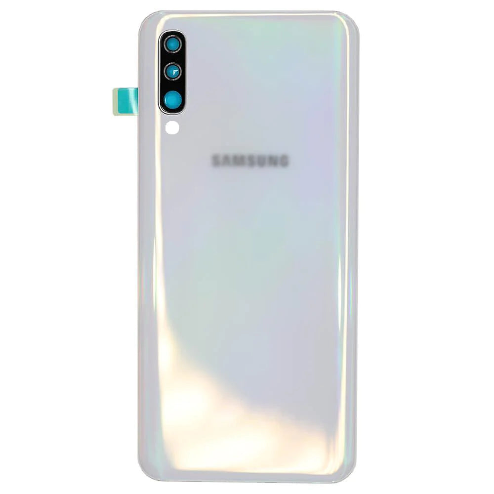 Samsung Galaxy A50 A505 Replacement Rear Battery Cover with Adhesive (White)