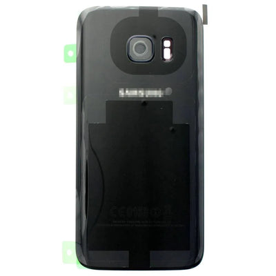For Samsung Galaxy S7 Replacement Rear Battery Cover inc Camera (Black)