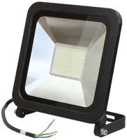 LED Floodlight, 100W, 8000lm, 6000K, Black, IP65
