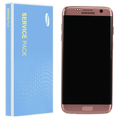 Samsung Galaxy S7 Edge G935F Service Pack Pink Full Frame Touch Screen Display