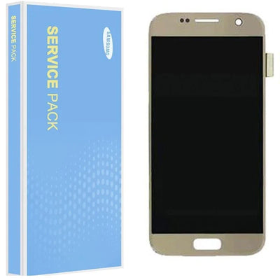 For Samsung Galaxy S7 Replacement Touch Screen LCD Assembly With Frame (Gold